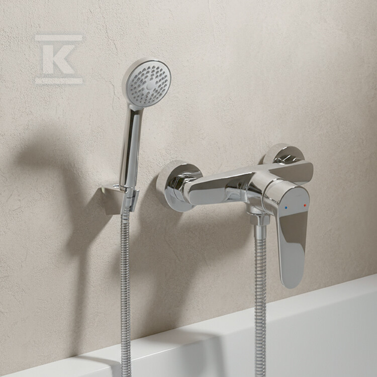 Bateria natryskowa ATEZ ścienna z - BTK_041D